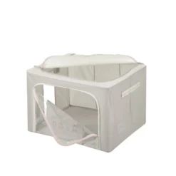 Scatola armadio 50x40x33 cm doppia cerniera e scritta tortora