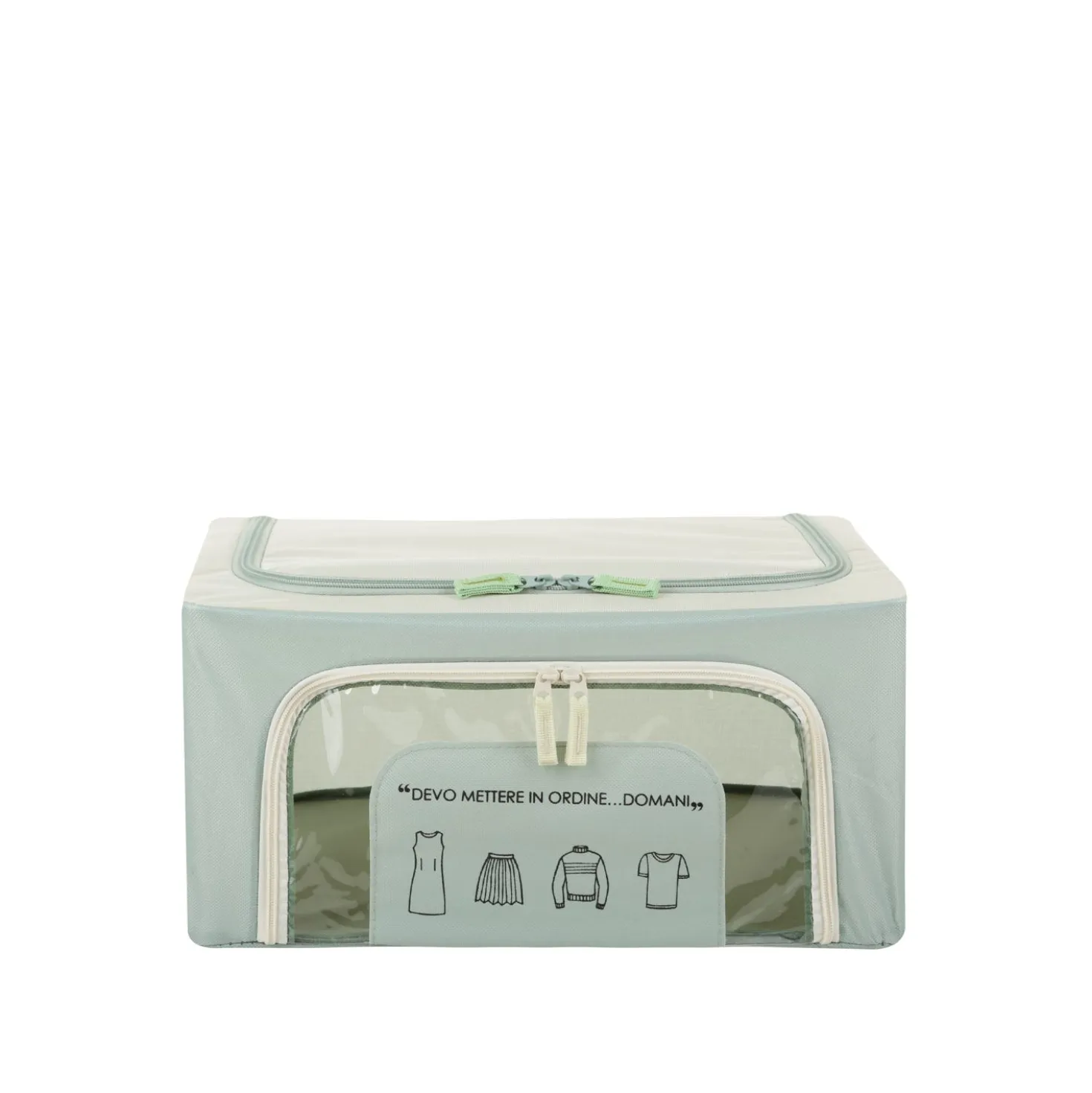 Scatola armadio 40x20x30 cm doppia cerniera e scritta verde