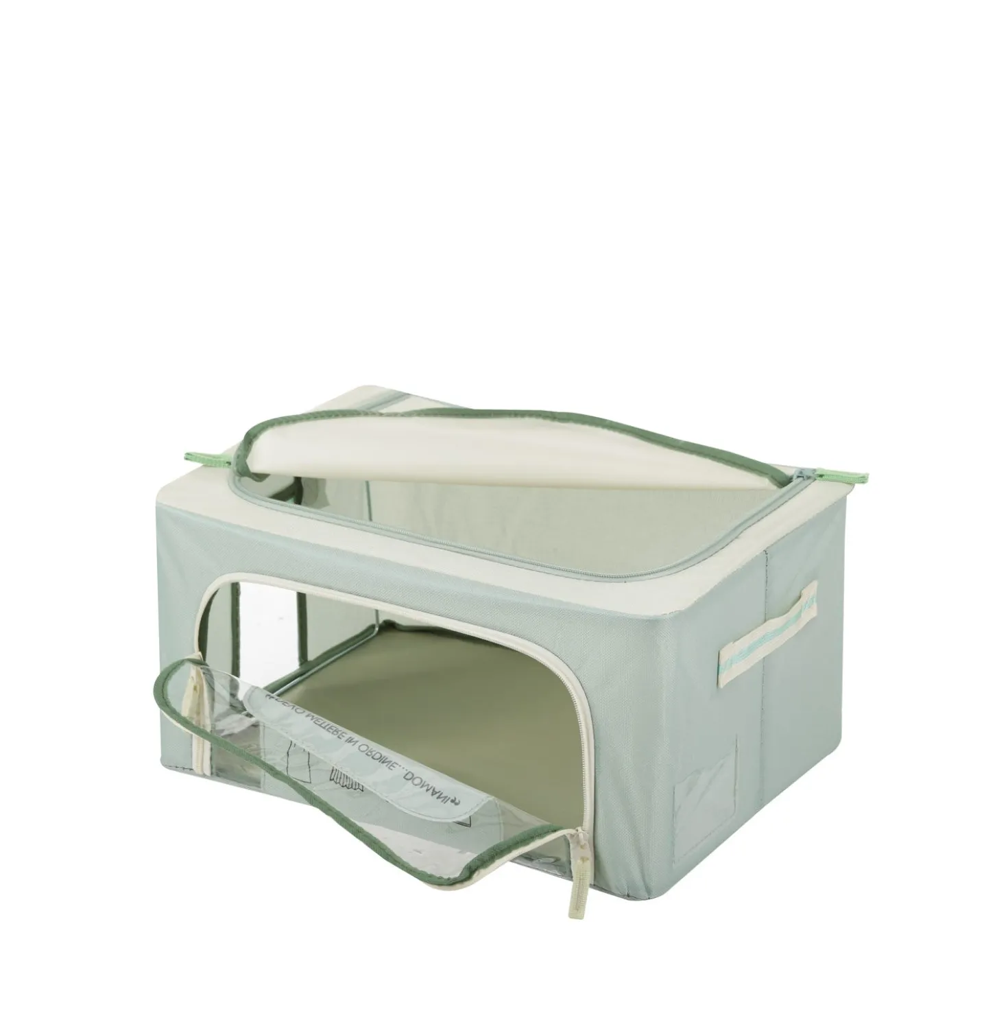 Scatola armadio 40x20x30 cm doppia cerniera e scritta verde