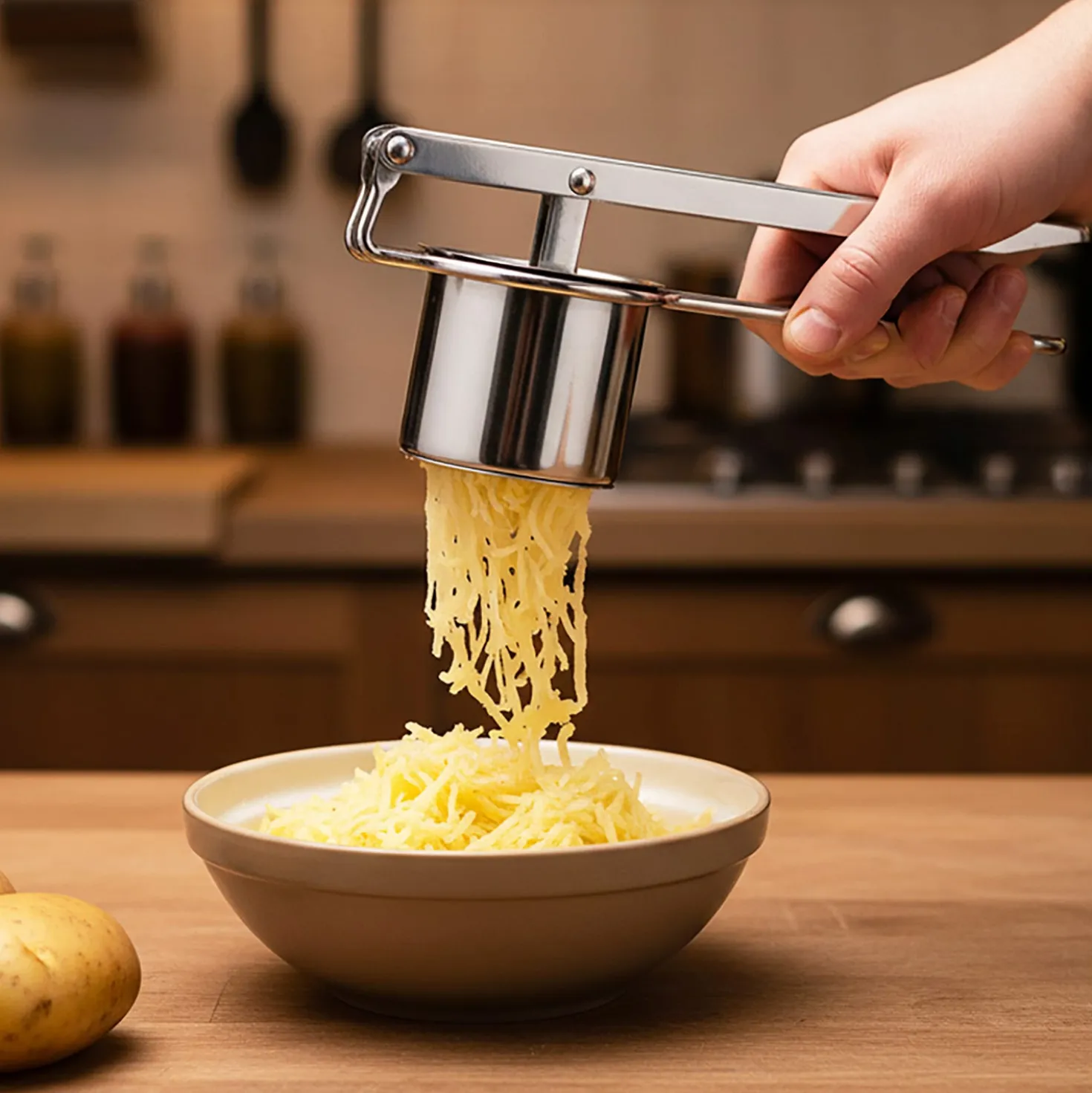 Schiacciapatate Kasanova, in acciaio inox