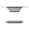 Scolapasta allungabile salvaspazio 26x12x55 cm grigio
