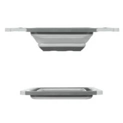 Scolapasta allungabile salvaspazio 26x12x55 cm grigio