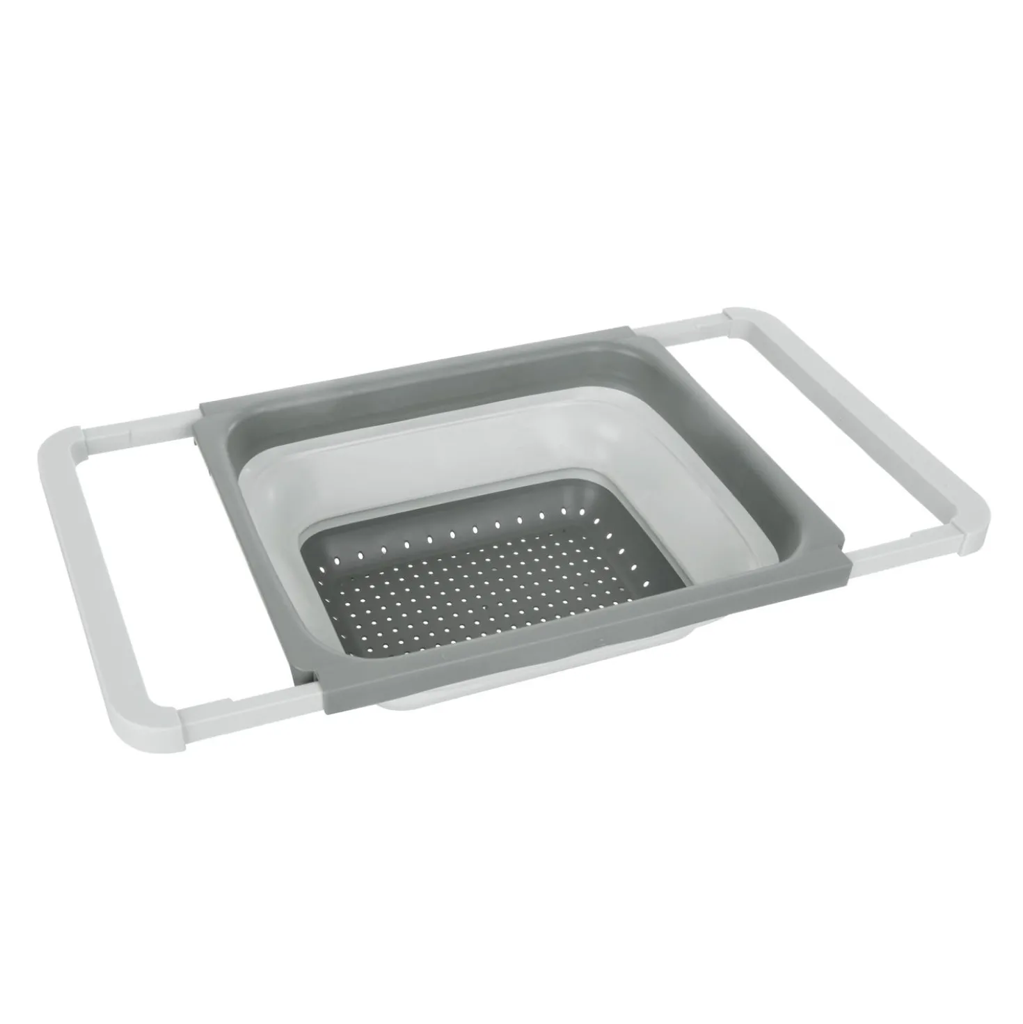 Scolapasta allungabile salvaspazio 26x12x55 cm grigio