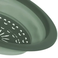 Scolapasta pieghevole salvaspazio tondo verde