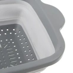 Scolapasta quadrato salvaspazio pieghevole grigio