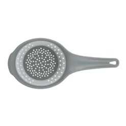 Scolapasta salvaspazio pieghevole grigio con manico