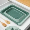 Scolapasta salvaspazio rettangolare manici allungabili