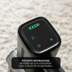 Scopa ciclonica senza fili 250 W argento