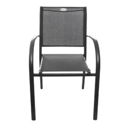 Sedia con struttura in alluminio, 56x65x88 cm