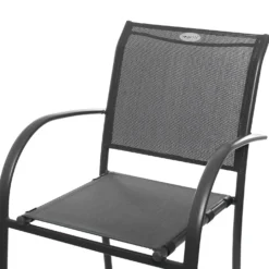 Sedia con struttura in alluminio, 56x65x88 cm