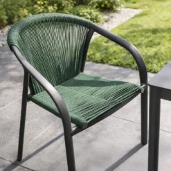 Sedia da giardino con braccioli Emperia verde