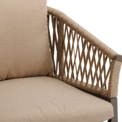 Sedia da giardino con braccioli Oriengo beige