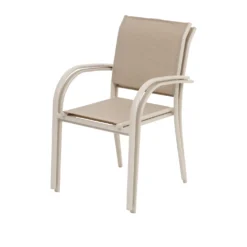 Sedia da giardino con braccioli Piazza beige