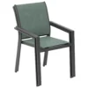 Sedia giardino con braccioli verde oliva Essentia