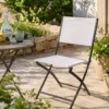 Sedia pieghevole con struttura in acciaio, 46x52x86 cm