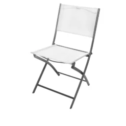 Sedia pieghevole con struttura in acciaio, 46x52x86 cm