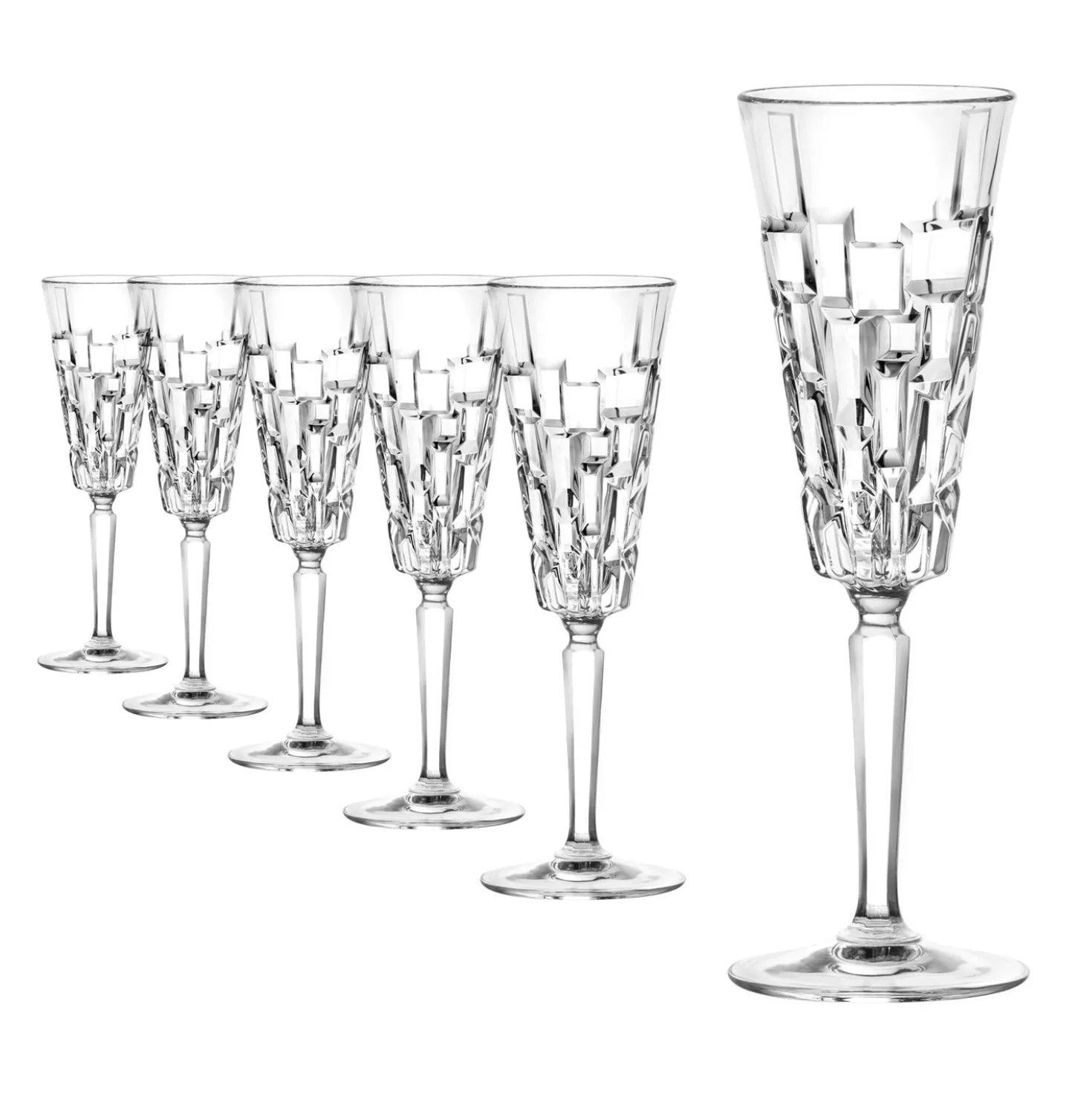 Servizio flûte in vetro Etna 190 ml, 6 pezzi