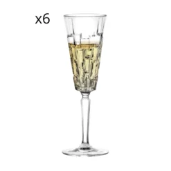 Servizio flûte in vetro Etna 190 ml, 6 pezzi