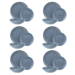 Servizio 18 piatti ceramica blu Quotes