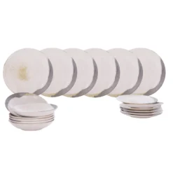 Servizio 18 piatti ceramica Elaris