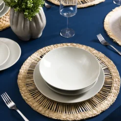 Servizio 18 piatti terracotta grigio Style