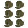 Servizio 18 piatti terracotta verde Style