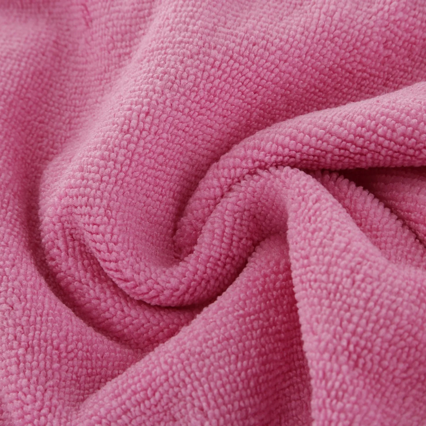 Set 2 asciugamani capelli turbante in microfibra rosa