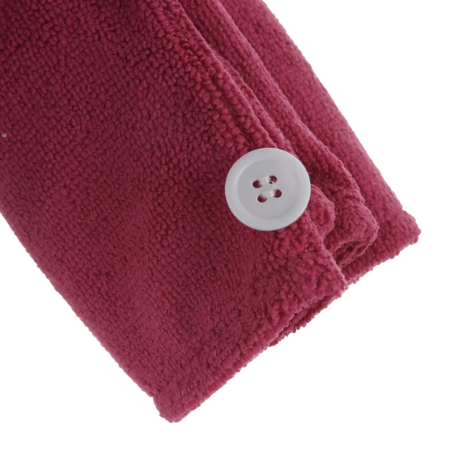 Set 2 asciugamani capelli turbante in microfibra rosa