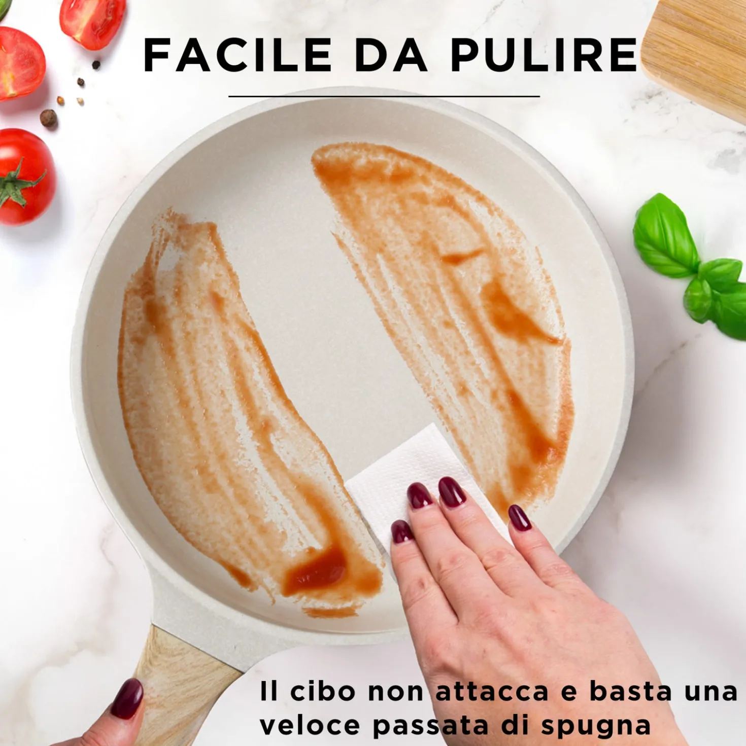 Set Batteria 8 pezzi Bambù e Friggitrice ad aria digitale 3,5 L