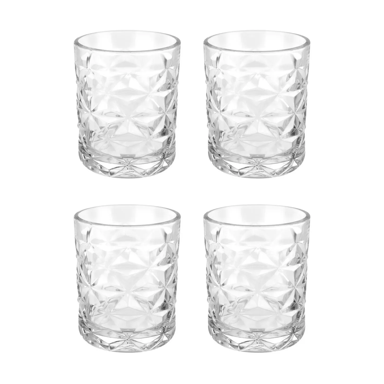 Set 4 bicchieri acqua Estrella in vetro
