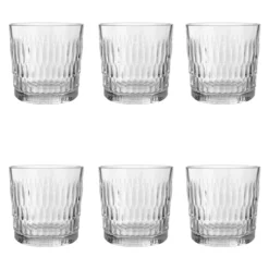 Set 6 bicchieri acqua in vetro 300 ml Pasabahce Rain