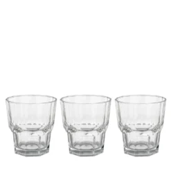 Set 3 bicchieri acqua in vetro Serenity Pasabache