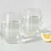 Set 6 bicchieri acqua Io Vino in vetro cristallo