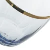Set 6 bicchieri acqua 365 ml blu con bordo oro Shine