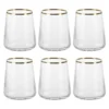 Set 6 bicchieri acqua 420 ml bordo oro Luster