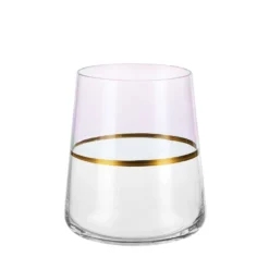 Set 6 bicchieri acqua 420 ml rosa e oro Spectrum