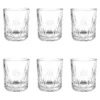Set 6 bicchieri acqua 310 ml vetro lavorato