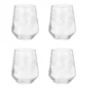Set 4 bicchieri acqua Romance con decoro