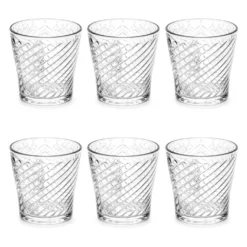 Set 6 bicchieri acqua vetro 290 ml Atelier