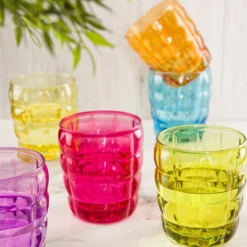 Set 6 bicchieri colorati vetro Horizon Pasabahce