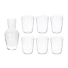 Set 6 bicchieri e caraffa vetro Sidro RCR