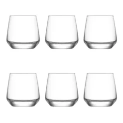 Set 6 bicchieri in vetro 345 ml