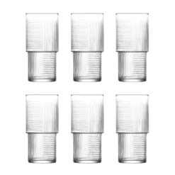 Set 6 bicchieri in vetro 400 ml