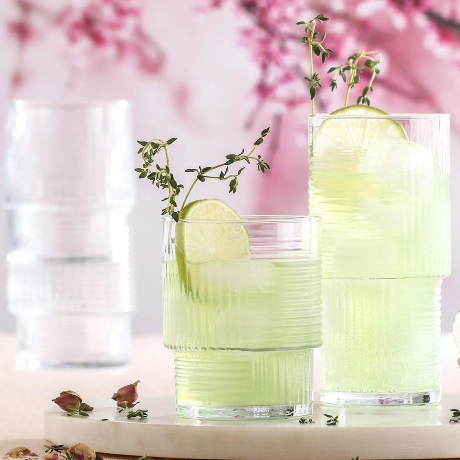 Set 6 bicchieri in vetro 400 ml