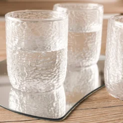 Set bicchieri trasparenti in vetro da 8 cm, 6 pezzi