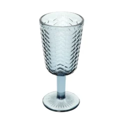 Set 2 calici acqua vetro blu Milo
