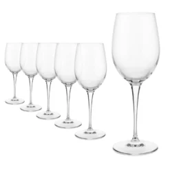 Set 6 calici Chardonnay Io Vino in vetro cristallo