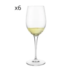 Set 6 calici Chardonnay Io Vino in vetro cristallo