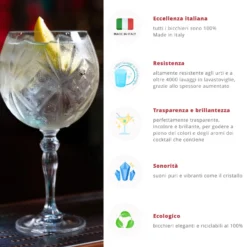 Set 2 calici Cocktail RCR Cristalleria Italiana