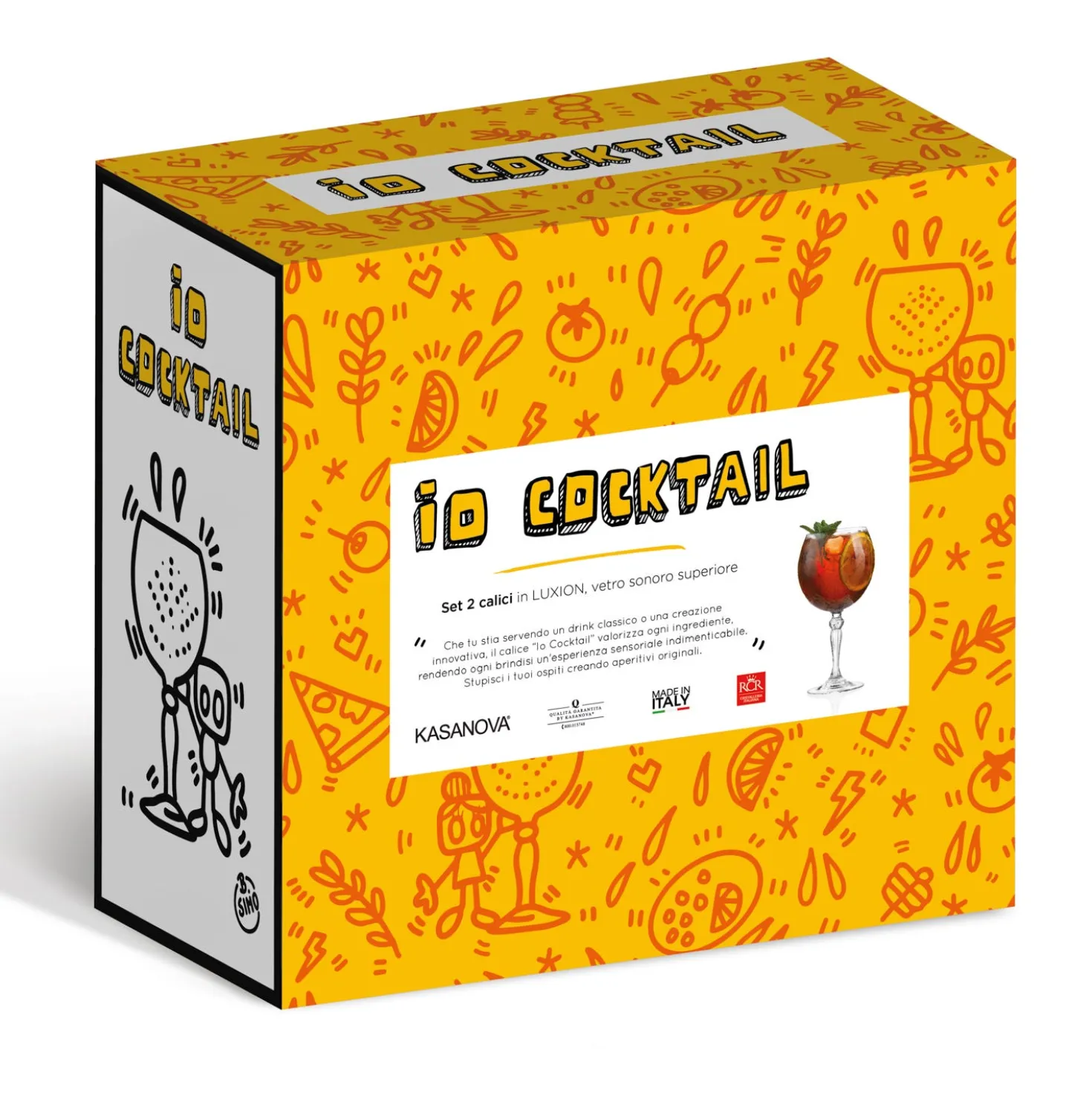 Set 2 calici Cocktail RCR Cristalleria Italiana